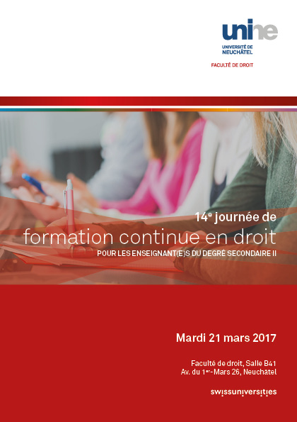 14e Journée de formation continue pour les enseignants du degré secondaire II 