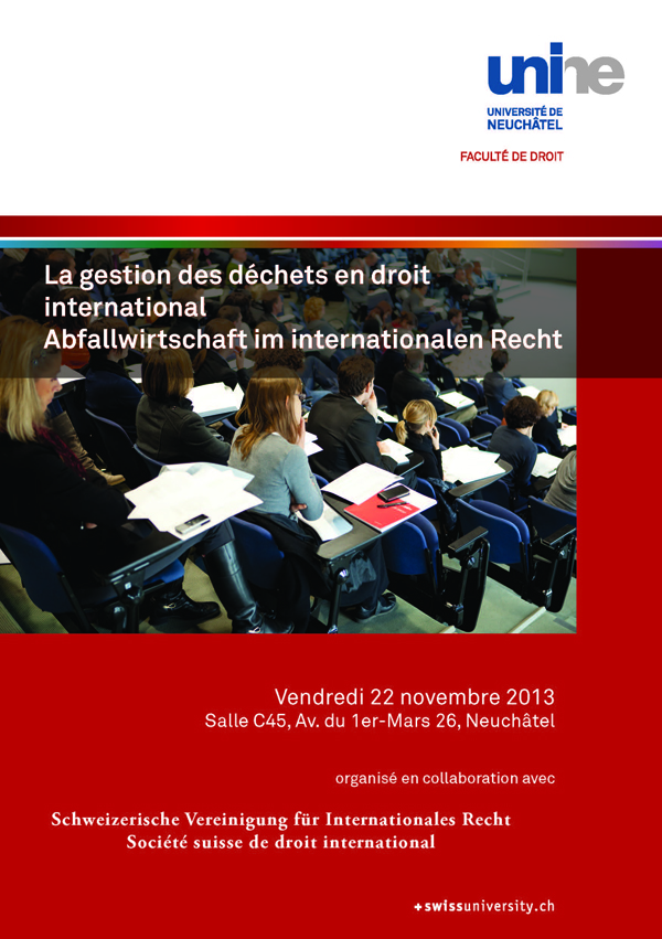 La gestion des déchets en droit international - Abfallwirtschaft im internationalen Recht 