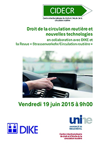 Droit de la circulation routière et nouvelles technologies 