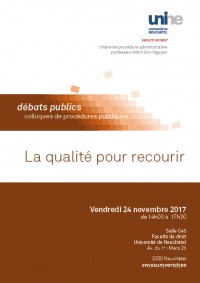 La qualité pour recourir 