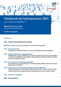 Visiolunch de l’entrepreneur 2021 