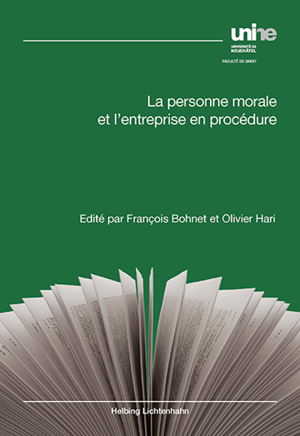 La personne morale et l'entreprise en procédure