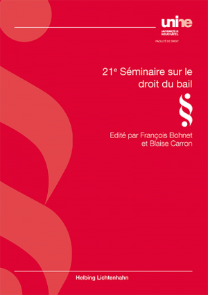 21e Séminaire sur le droit du bail