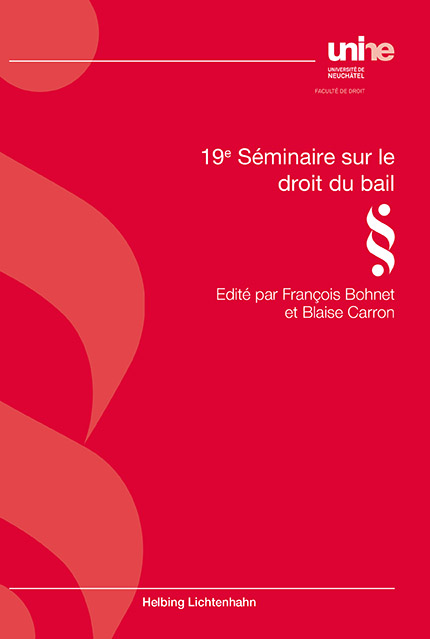 19e Séminaire sur le droit du bail