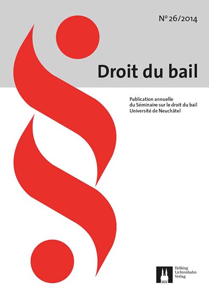 Revue Droit du bail 26/2014